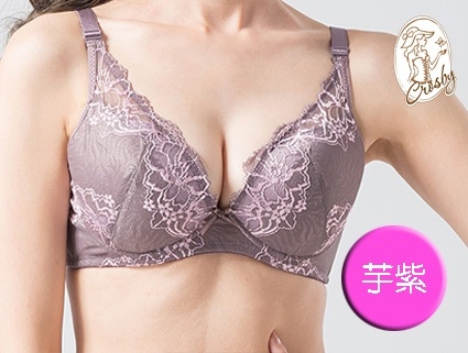 【Crosby 克勞絲緹】15805(B-C)法式性感輕機能內衣 竽紫